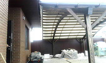 Навес для 2-х автомобилей в Новоалександровке 9.1х5 м. 24