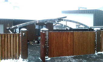 Навес для 2-х автомобилей в Новоалександровке 9.1х5 м. 26