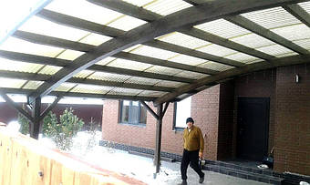 Навес для 2-х автомобилей в Новоалександровке 9.1х5 м. 29