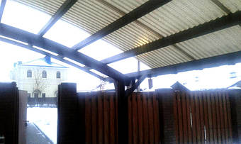 Навес для 2-х автомобилей в Новоалександровке 9.1х5 м. 30