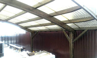 Навес для 2-х автомобилей в Новоалександровке 9.1х5 м. 33