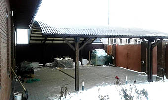 Навес для 2-х автомобилей в Новоалександровке 9.1х5 м. 36