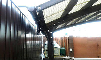 Навес для 2-х автомобилей в Новоалександровке 9.1х5 м. 37