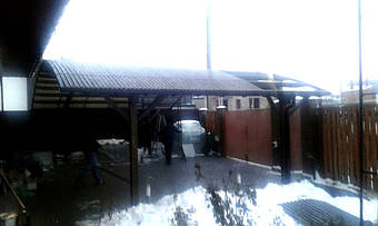 Навес для 2-х автомобилей в Новоалександровке 9.1х5 м. 38