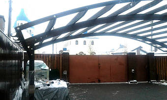 Навес для 2-х автомобилей в Новоалександровке 9.1х5 м. 39