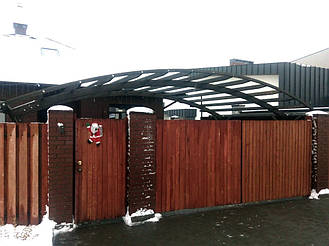 Навес для 2-х автомобилей в Новоалександровке 9.1х5 м. 49