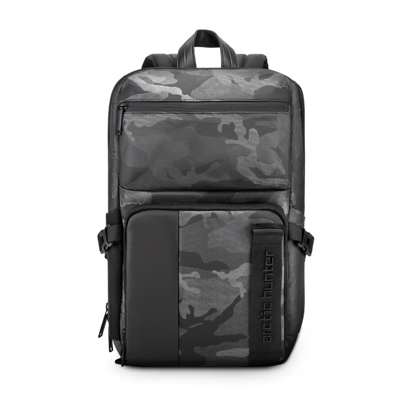 Невеликий рюкзак міський Arctic Hunter B00096, з безліччю кишень і RFID захистом, вологозахищений, 10л