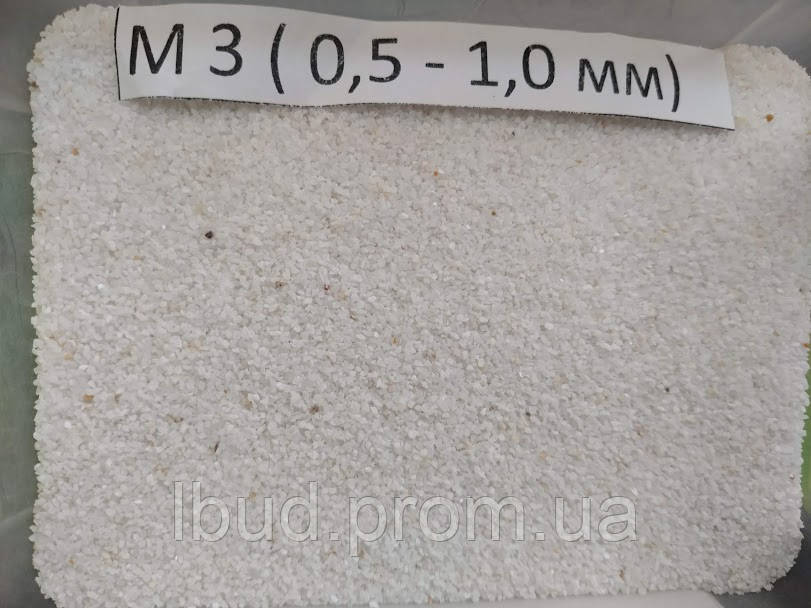 Мармурова крихта, М3 0,5 мм-1,0 мм, біла, Nigtas, Туреччина. 40 кг
