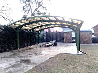 Навес для 2-х автомобилей в селе Таценки, Киевская область 6.6х7.2 м. 10