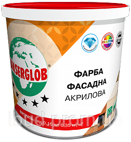 Фарба фасадна Anserglob «Акрилова» 7 кг.