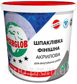 Шпаклівка фінішна акрилова для внутрішніх робіт Anserglob, 30 кг.