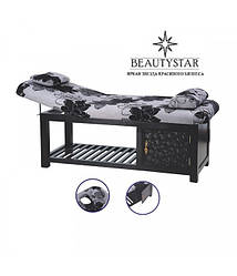 Канапа масажна стіл для масажу стаціонарний дерев'яний 2-секційний 887 для масажного кабінету для дому