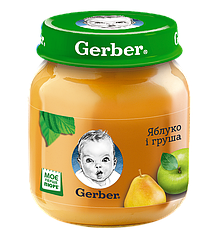 Пюре GERBER "Яблуко та груша" 130 г