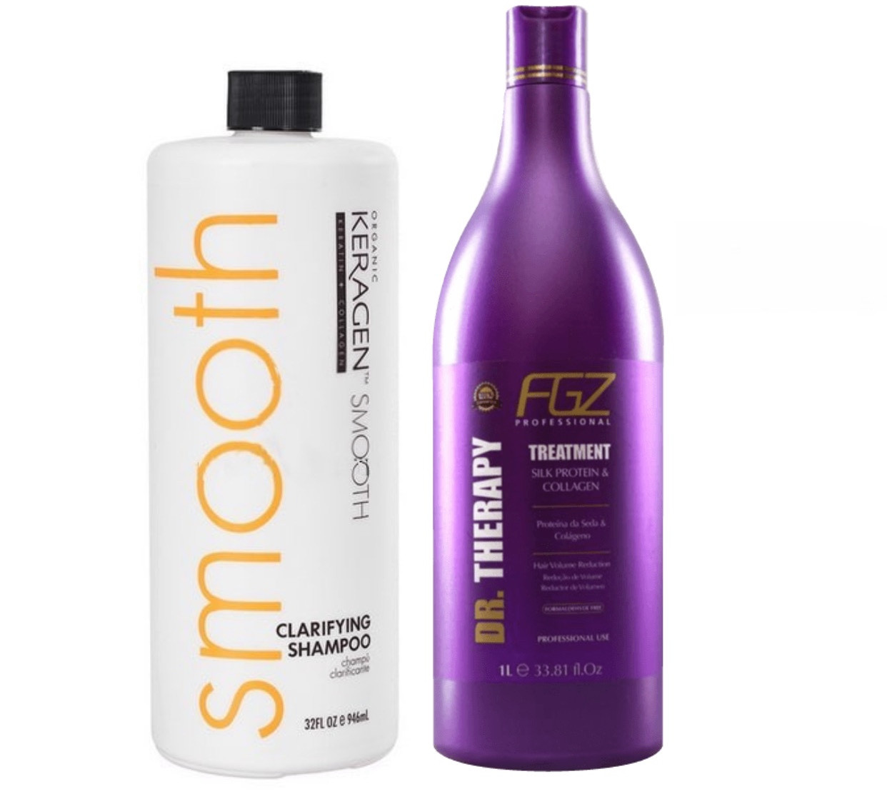 Кератин-ензим (нанопластика) Dr.Therapy, набір 2х1000 мл