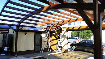 Навес для 2-х автомобилей в Одессе 6.5х6 м. 5