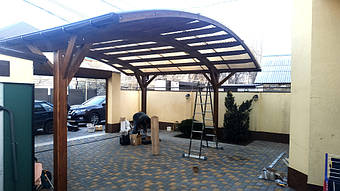 Навес для 2-х автомобилей в Одессе 6.5х6 м. 8