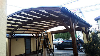 Навес для 2-х автомобилей в Одессе 6.5х6 м. 9