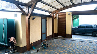 Навес для 2-х автомобилей в Одессе 6.5х6 м. 15