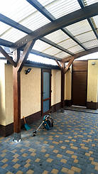 Навес для 2-х автомобилей в Одессе 6.5х6 м. 16