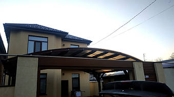 Навес для 2-х автомобилей в Одессе 6.5х6 м. 17