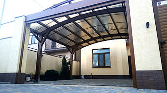 Навес для 2-х автомобилей в Одессе 6.5х6 м. 20