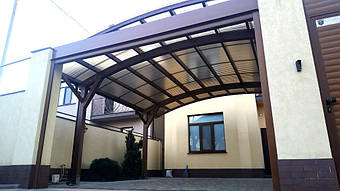 Навес для 2-х автомобилей в Одессе 6.5х6 м. 21