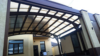 Навес для 2-х автомобилей в Одессе 6.5х6 м. 22