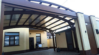 Навес для 2-х автомобилей в Одессе 6.5х6 м. 24