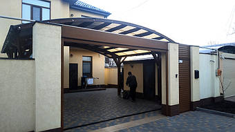 Навес для 2-х автомобилей в Одессе 6.5х6 м. 25