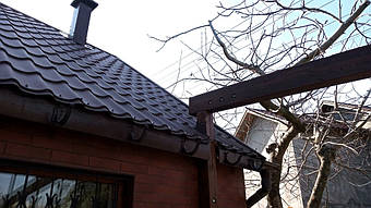 Навес для 2-х автомобилей в Запорожье 6.2х6 м. 1