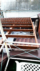 Навес для 2-х автомобилей в Запорожье 6.2х6 м. 7