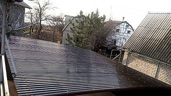 Навес для 2-х автомобилей в Запорожье 6.2х6 м. 8