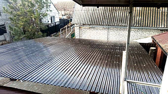 Навес для 2-х автомобилей в Запорожье 6.2х6 м. 9