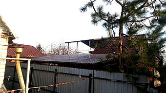 Навес для 2-х автомобилей в Запорожье 6.2х6 м. 10