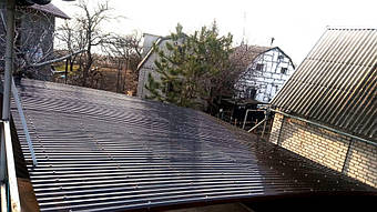 Навес для 2-х автомобилей в Запорожье 6.2х6 м. 14