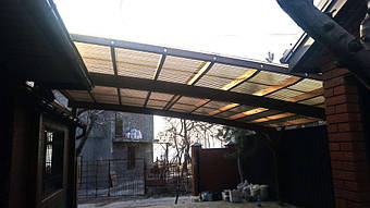 Навес для 2-х автомобилей в Запорожье 6.2х6 м. 15