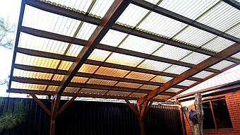 Навес для 2-х автомобилей в Запорожье 6.2х6 м. 19