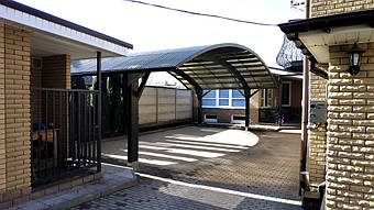 Навес для 2-х автомобилей в Самаровке, Днепропетровская область 9.8х5.5 м. 5