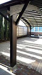 Навес для 2-х автомобилей в Самаровке, Днепропетровская область 9.8х5.5 м. 6