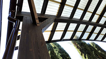 Навес для 2-х автомобилей в Самаровке, Днепропетровская область 9.8х5.5 м. 11