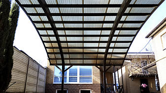 Навес для 2-х автомобилей в Самаровке, Днепропетровская область 9.8х5.5 м. 13