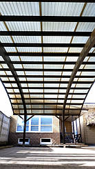 Навес для 2-х автомобилей в Самаровке, Днепропетровская область 9.8х5.5 м. 14