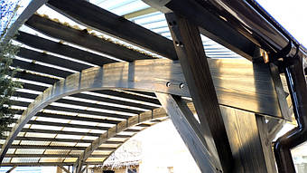 Навес для 2-х автомобилей в Самаровке, Днепропетровская область 9.8х5.5 м. 15