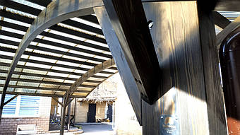 Навес для 2-х автомобилей в Самаровке, Днепропетровская область 9.8х5.5 м. 18