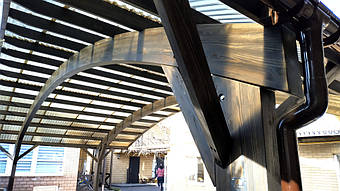 Навес для 2-х автомобилей в Самаровке, Днепропетровская область 9.8х5.5 м. 19