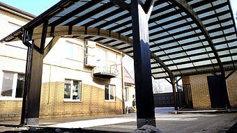 Навес для 2-х автомобилей в Самаровке, Днепропетровская область 9.8х5.5 м. 24