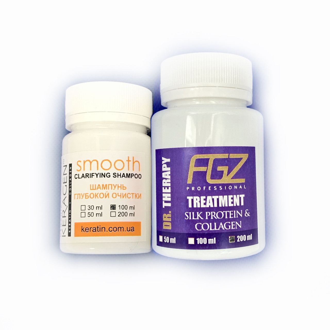 Кератин-ензим (нанопластика) Dr.Therapy, набір 100/200 мл