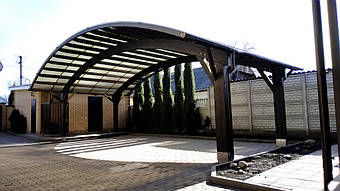 Навес для 2-х автомобилей в Самаровке, Днепропетровская область 9.8х5.5 м. 28