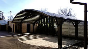 Навес для 2-х автомобилей в Самаровке, Днепропетровская область 9.8х5.5 м. 30