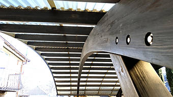 Навес для 2-х автомобилей в Самаровке, Днепропетровская область 9.8х5.5 м. 33